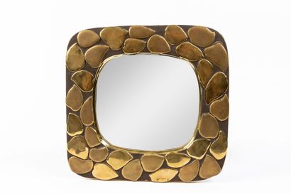 null Mithé ESPELT (1923-2020).

Miroir rectangulaire à coins arrondis en céramique...