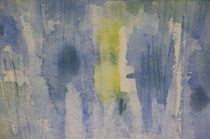 null CORPERA (XXème siècle).

Composition abstraite en bleu.

Aquarelle sur papier,...