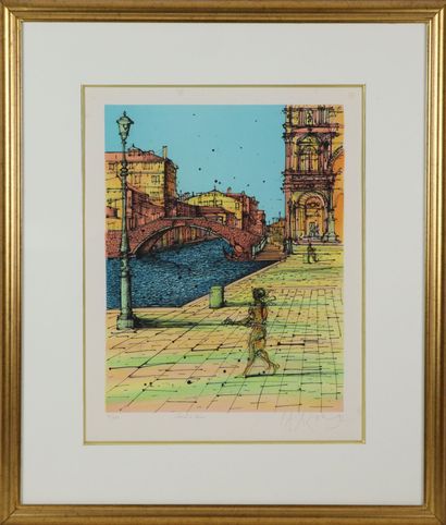 null Jean CARZOU (1907-2000).

Canal in Venice.

Lithograph justified 35/250, signed...