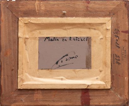 null Primitif BONO (1880-1955).

Matin en Esterel.

Huile sur panneau de bois, signée...