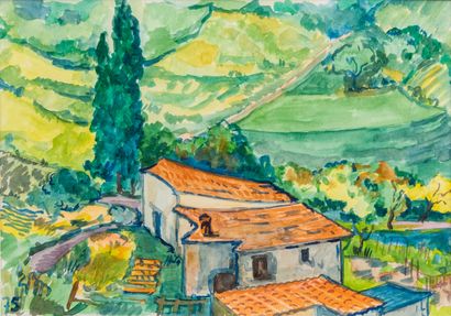 null Gérard BOUYAC (1930-2016).

Landscapes of Provence. 

Gouaches on paper, one...