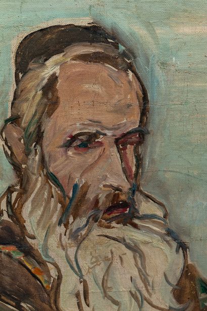 null Jules LELLOUCHE (1903-1963).

Portrait of a rabbi.

Oil on canvas, signed upper...