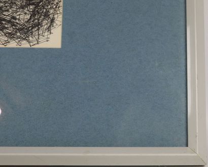 null Toshio ASHIBA (1931).

Femme allongée.

Encre sur papier, signée en bas à gauche...