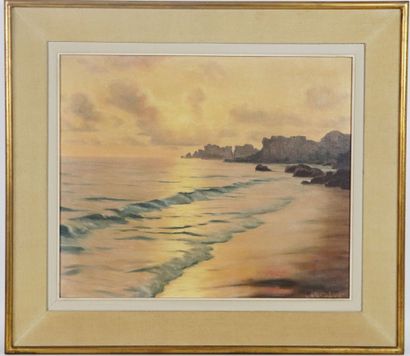 null Roger DE LA CORBIERE (1893-1974).

Seaside.

Oil on canvas, signed lower right.

H_47...