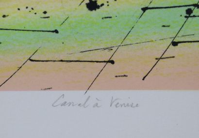 null Jean CARZOU (1907-2000).

Canal à Venise.

Lithographie justifiée 35/250, signée...