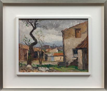 null Gaston BALANDE (1880-1971).

Landscape on a farm, near a town.

Oil on canvas,...
