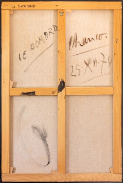 null Roland CHANCO (1914-2017).

Le Homard. 

Huile sur toile, signée en haut à gauche,...