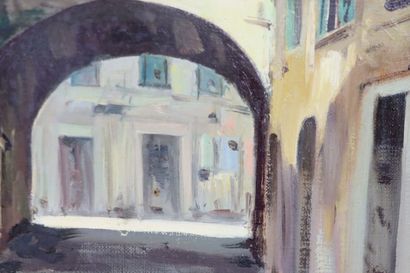 null R. RIGHETTI (XXth century).

The Old Nice.

Oil on canvas, signed lower right.

H_41...