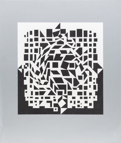 null Victor VASARELY (1906-1997), d'après.

Citra.

Sérigraphie sur papier cartonné,...