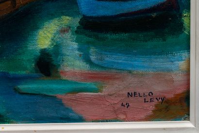 null Nello LEVY (1921-1992).

Presumed view of La Gaulette, Mauritius.

Oil on canvas,...