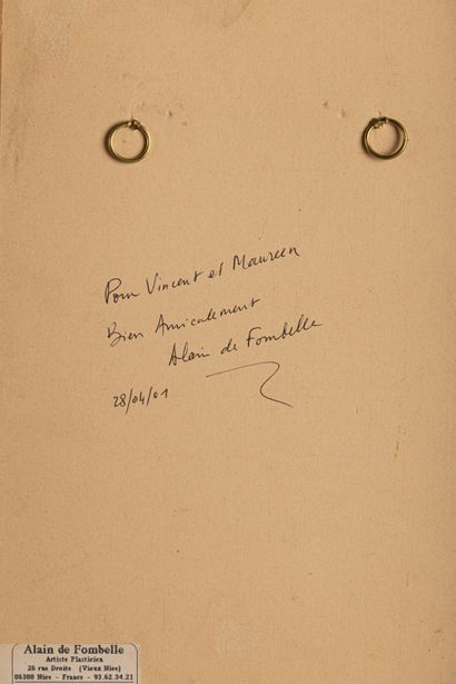 null Alain DE FONBELLE (XXème-XXIème siècle).

Marmouille en croix, 1995.

Graphite...