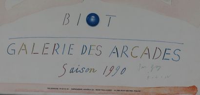 null Jean-Michel FOLON (1934-2005). 

Biot - Galerie des Arcades, 1990.

Offset poster,...
