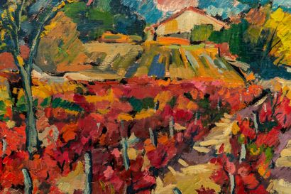 null Gérard BOUYAC (1930-2016).

Vines in Montauroux. 

Oil on canvas, signed lower...