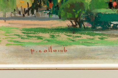 null Paul COLLOMB (1921-2010).

Parc sous les peupliers. 

Pastel sur papier, signé...