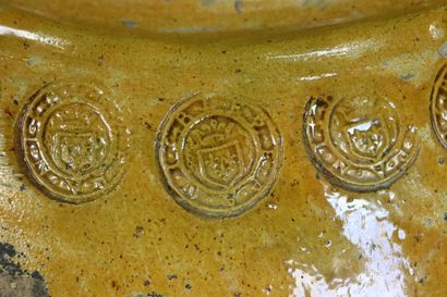 null BIOT.
Meeting of two important ovoid jars, forming pair, with glazed necks of...