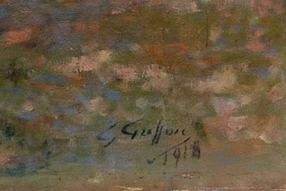 null Gabriel GRIFFON (1866-1938).
Scène de fête champêtre (Bacchanale), 1918.
Huile...