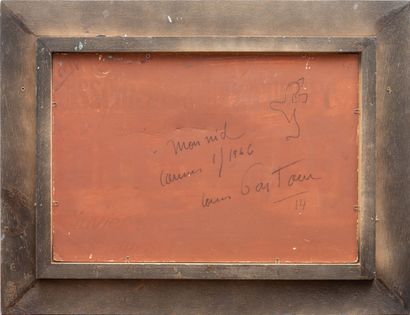 null Louis PASTOUR (1876-1948).
Mon nid, Cannes, 1946.
Huile sur panneau, signée...