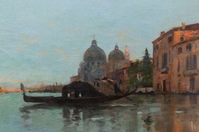 null Maurice BOMPARD (1857-1936).
Venise.
Huile sur toile, signée en bas à droite.
H_60...