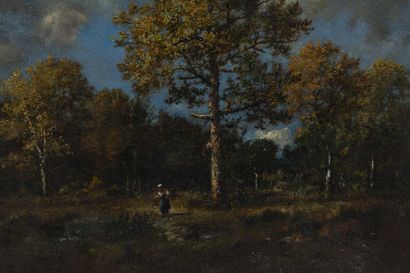 null Narcisse Virgile DIAZ DE LA PENA (1807-1876).
Lisière de forêt et fagotière...