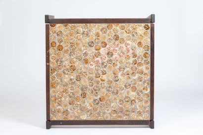 null Roger CAPRON (1922-2006), Vallauris.
Coffee table with a tray formed by numerous...
