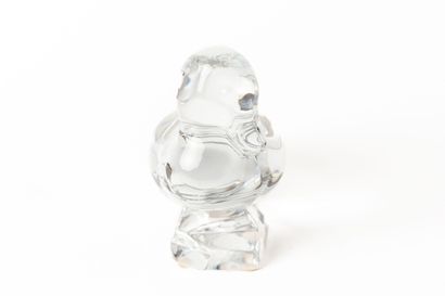 null BACCARAT, for LA TOUR D'ARGENT. 
Duck.
Sculpture in molded crystal.
Mark with...