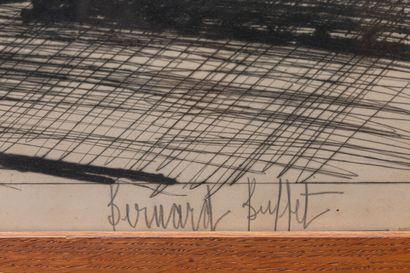 null Bernard BUFFET (1928-1999).
Parc de la propriété.
Lithographie, signée au crayon...