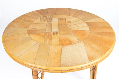 null Raymonde LEDUC (born in 1929), Vallauris.
Circular table of dining room with...
