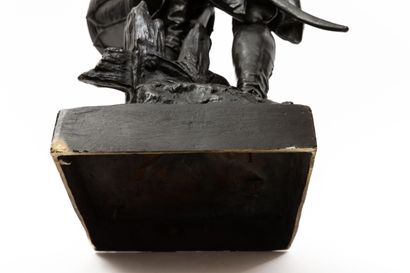 null Henry Étienne DUMAIGE (1830-1888). 
Before the voluntary fight 1792. 
Bronze...