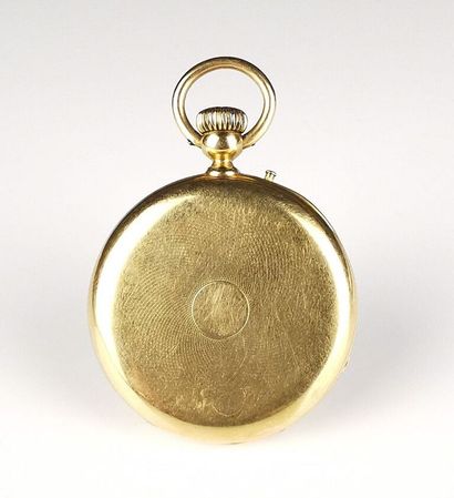 null VACHERON CONSTANTIN.
Yellow gold pocket watch, the dust cover and caseback numbered:...