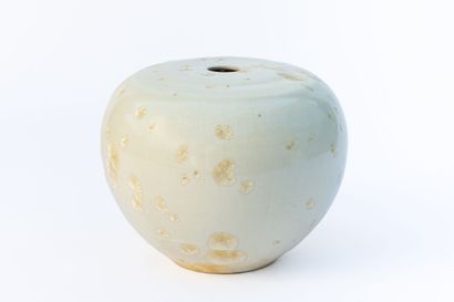 null Serafino FERRARO (1939-2017). 
Lamp stand of top form in ceramic with decoration...