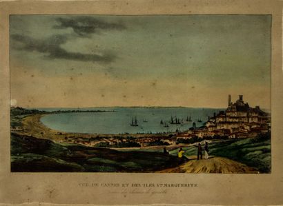 Louis GARNERAY (1783-1857).
Vue de Cannes...