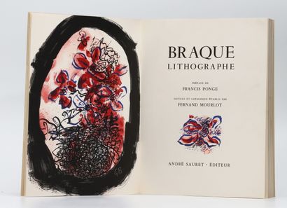  MOURLOT (Fernand), PONGE (Francis, préface), BRAQUE (Georges, ill). 
Braque Lithographe.... Gazette Drouot