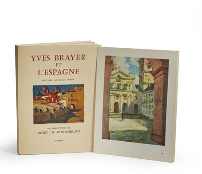  BRAYER (Yves).
Yves Brayer et l'Espagne. Peintures - aquarelles - dessins.
Contenant... Gazette Drouot