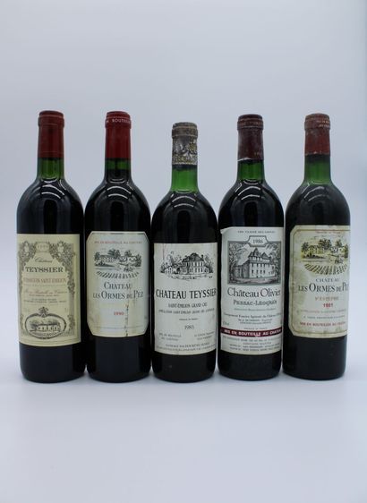 null Assortiment de Bordeaux

-Château Olivier 1986, 8 bouteilles

-Château les Ormes...