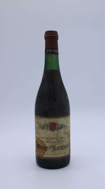 null Vosne-Romanée 1964, Domaine René Engel, niveau 3.5 cm, étiquette tachée, capsule...