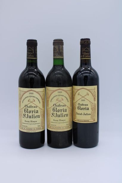 null Château Gloria, Saint-Julien, 

2009 2 bottles

2008 1 bottle

1989 3 bottles

1988...