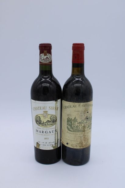 null Assortiment de bordeaux

Château Carbonnieux 1982, 3 bouteilles, étiquettes...