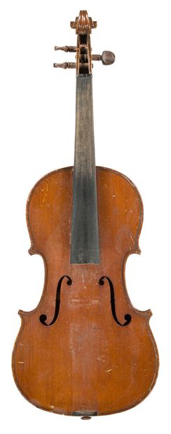 null *Lot de deux violons de taille 3/4 de Mirecourt, l'un portant une marque de...