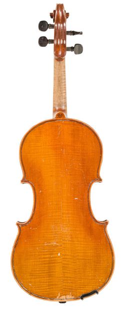 null *Lot de deux violons de taille 3/4 de Mirecourt, l'un portant une marque de...