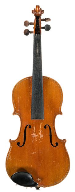 null *Lot de 2 violons: 53-1. Violon français fin XVIIIe début XIXe s, portant une...