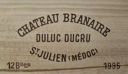 null Château Branaire (Duluc Ducru) 1995, caisse en bois de 12 bouteilles, bon n...