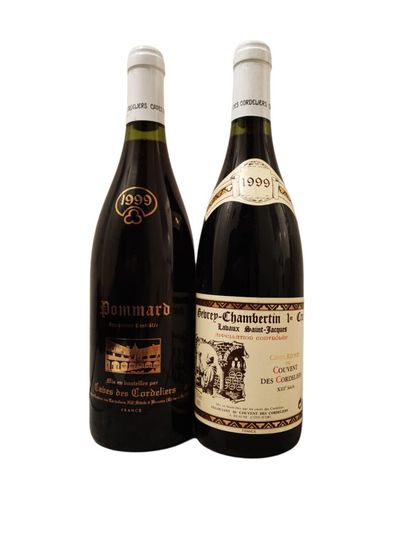 null Pommard, Caves des Cordeliers 1999, 5 bouteilles; Gevrey-Chambertin 1er cru...