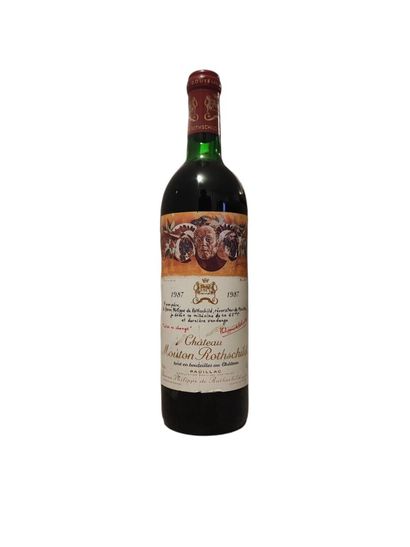 null Château Mouton-Rothschild 1987, one bottle, top shoulder level