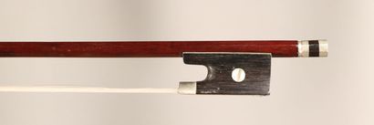  *Set of two violin bows in good condition, one by Emile François Ouchard, bee wood...