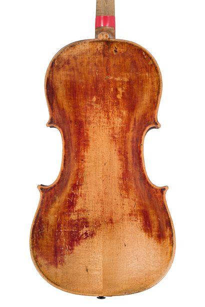 null *German violin late 18th early 19th, unspun work, slight restorations on tables...