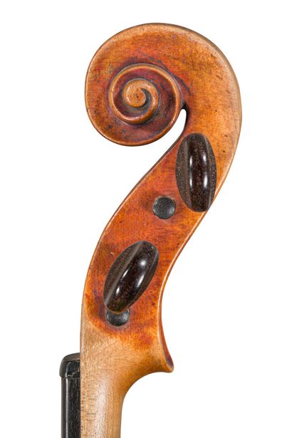 null *Fiddle work Eastern Europe circa 1900, pen signature on the inside "A. H. Studio",...