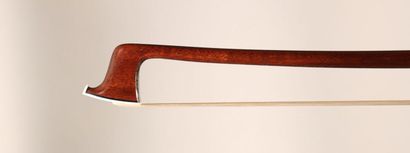 null *Louis BAZIN violin bow signed Vanelli, knotted pernambuco wood stick, ebony...