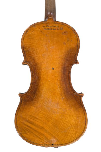 null *French 3/4 size violin, early 18th century in Mirecourt, made by Jean Baptiste...