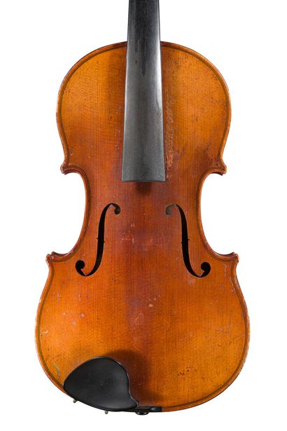 *German work violin, label JUL. Heinr. Zimmermann,...