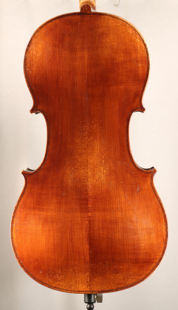 null *French cello made in Mirecourt around 1920-30, size 3/4, slight restorations...